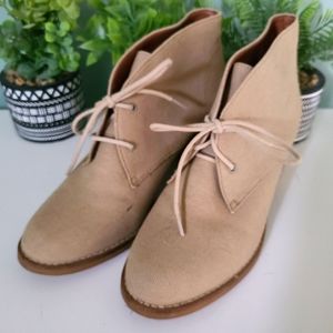 Lucky Brand Canvas Ankle Boots Size 9